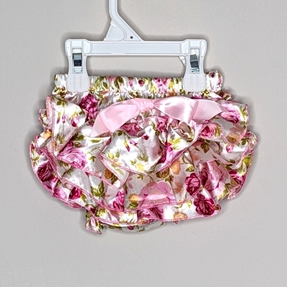 Satin Rose Floral Flower Bloomer 12m